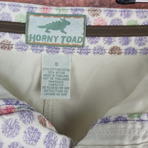 🍄3/50$🍄 Horny Toad coton blend ajustable waist skirt size 8 - Picture 7 of 7